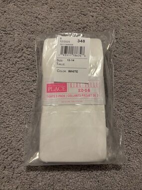 Brand new- children’s place white tights
